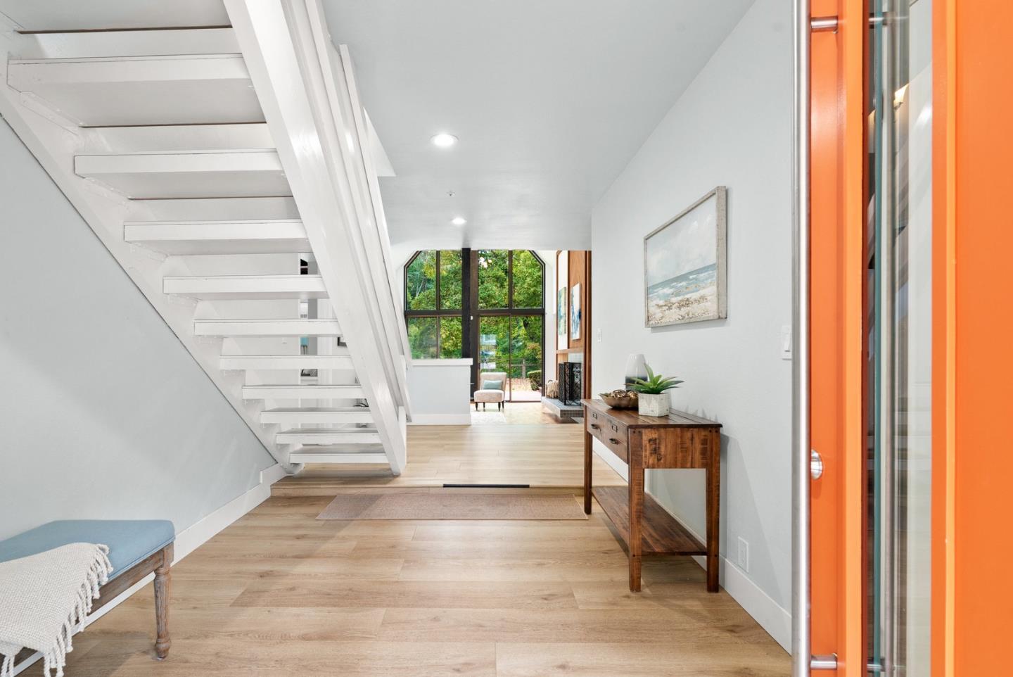 382 Riverside Avenue Ben Lomond, CA 95005 - Photo 5 of 85 a view of entryway and hall with wooden floor