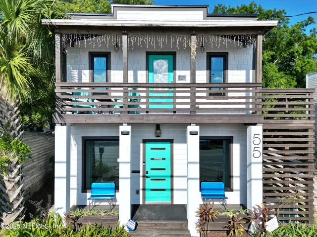 a front view of a house