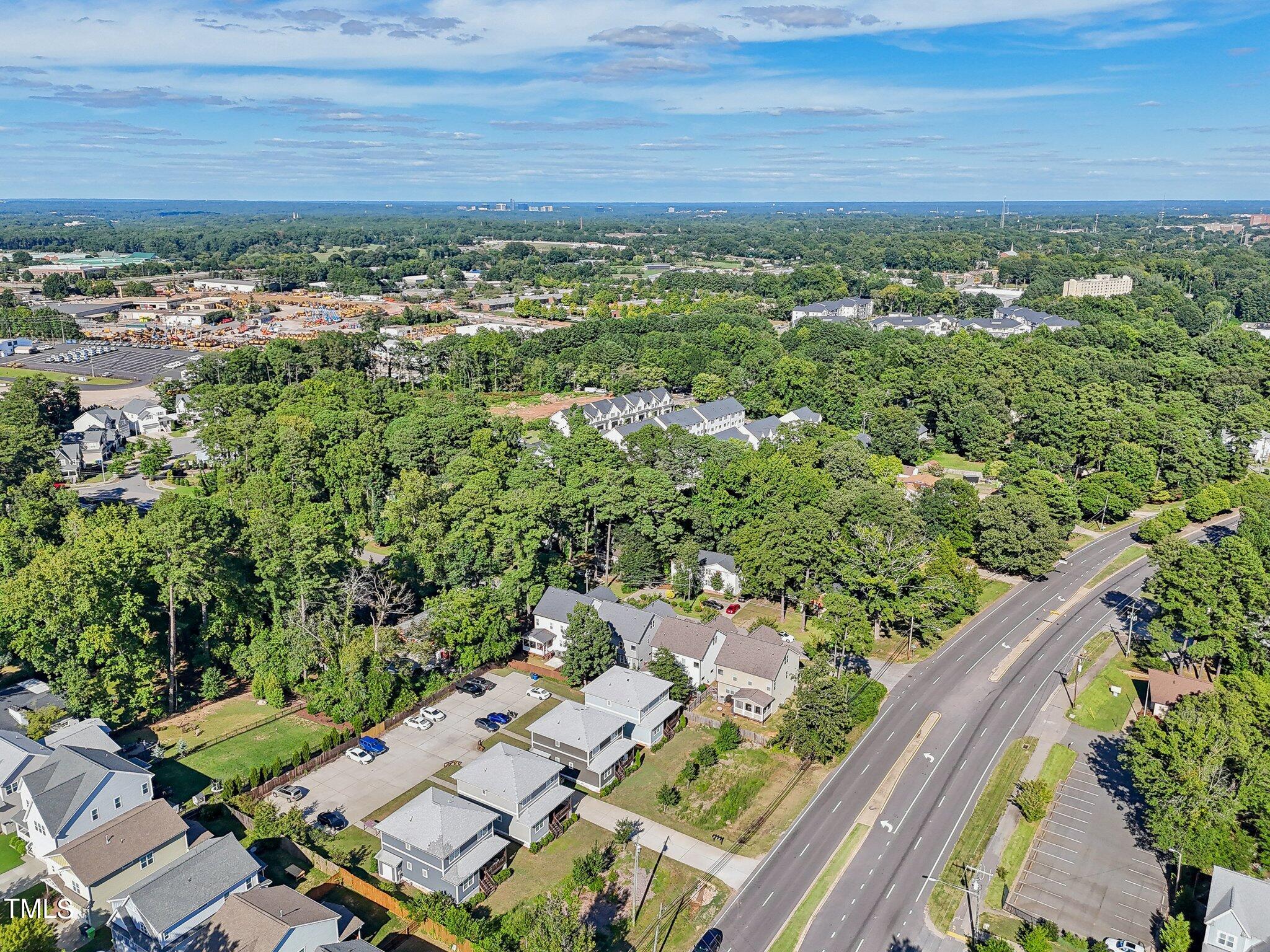 103 Pineland Circle Raleigh, NC 27606 - Photo 45 of 62 an aerial view of a residential houses with city view