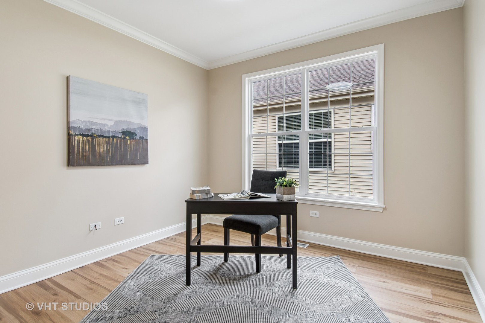 3607 Greystone Avenue Naperville, IL 60564 - Photo 28 of 59 a view of a workspace with furniture and a window
