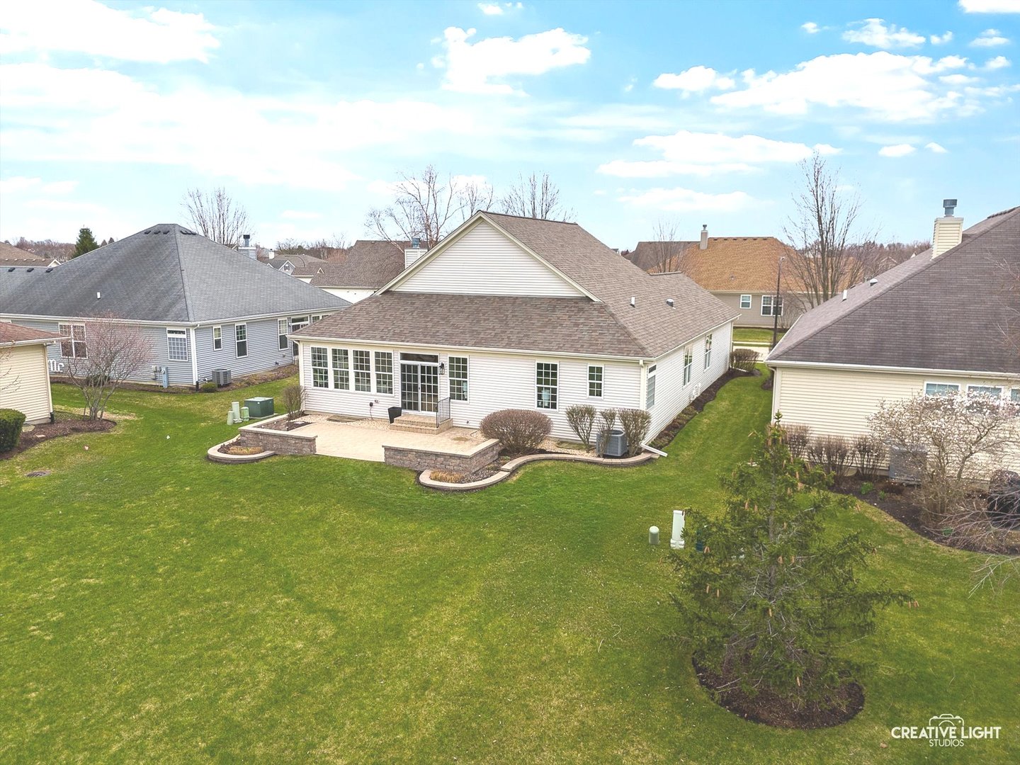 3607 Greystone Avenue Naperville, IL 60564 - Photo 33 of 59 a aerial view of a house with swimming pool and a yard