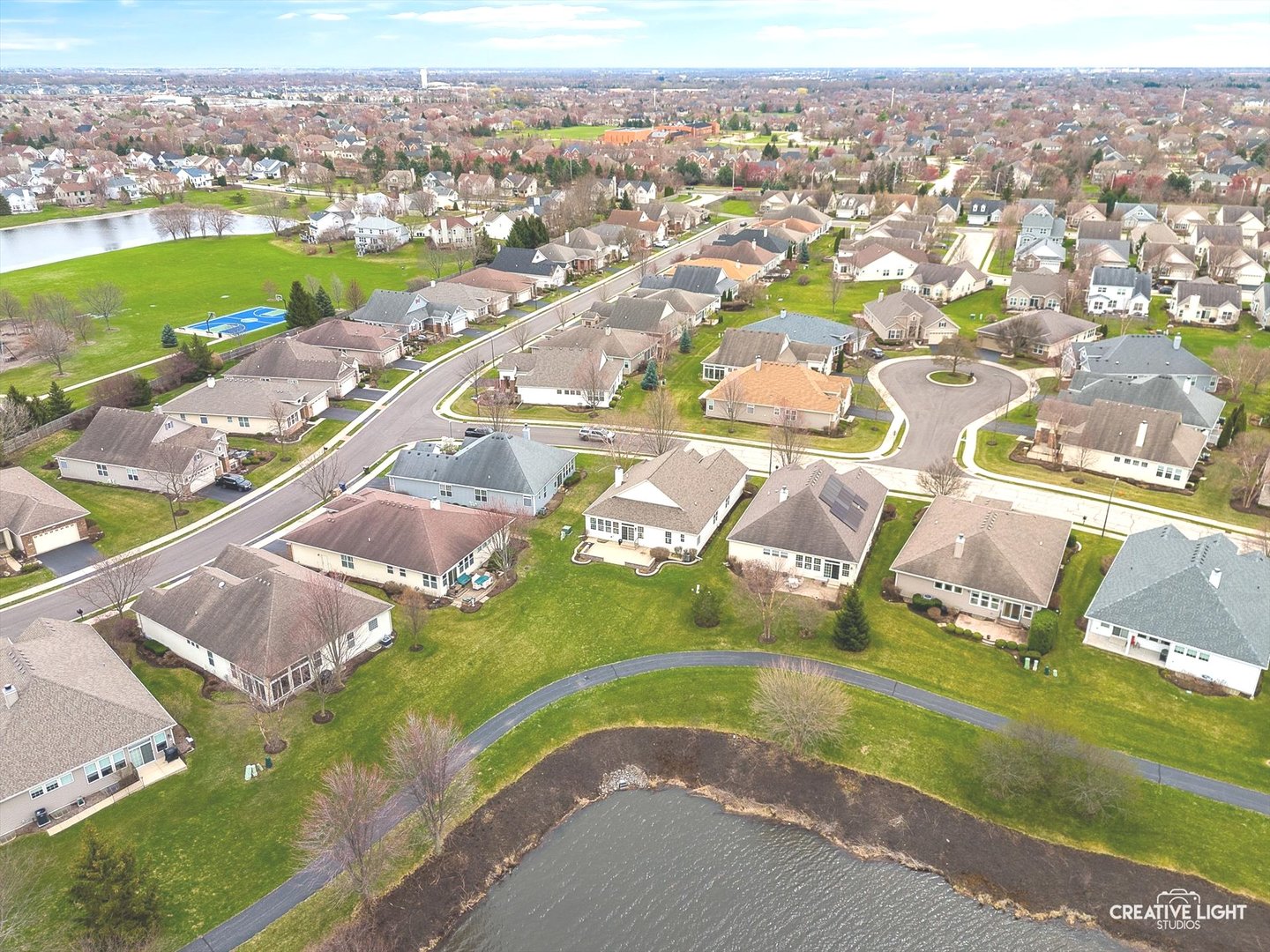 3607 Greystone Avenue Naperville, IL 60564 - Photo 34 of 59 an aerial view of residential houses with outdoor space