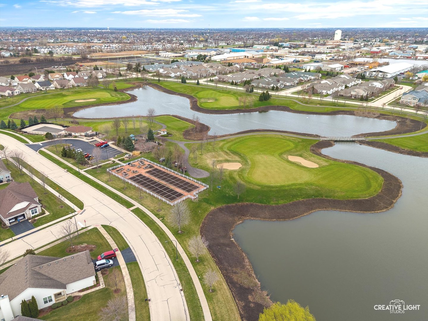 3607 Greystone Avenue Naperville, IL 60564 - Photo 54 of 59 an aerial view of a swimming pool with a mountain view