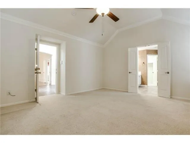 a view of an empty room