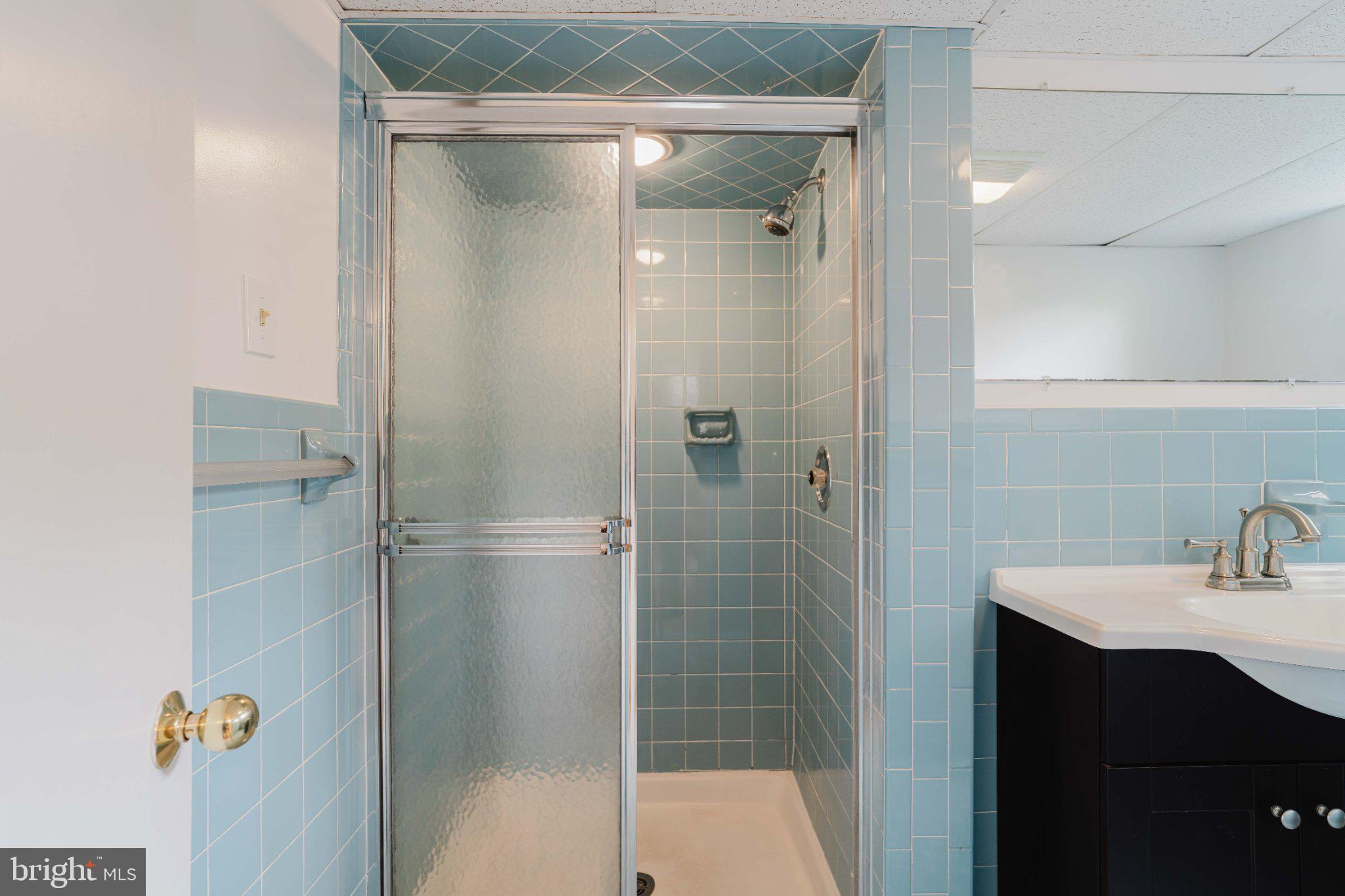 10200 Duvawn Place Silver Spring, MD 20902 - Photo 36 of 42 Charming blue-tiled bathroom retreat.