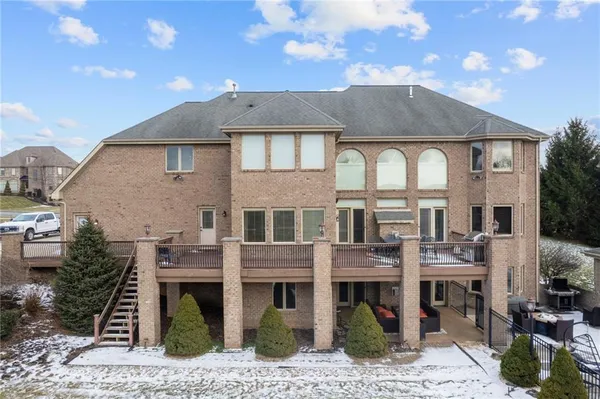 a front view of a house