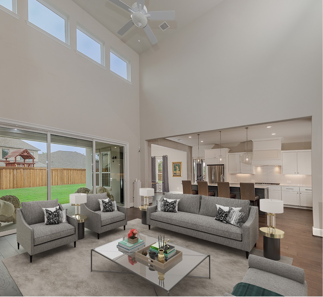 5361 Cherry Spring Drive Spring, TX 77386 - Photo 5 of 35 a living room with furniture and a large window