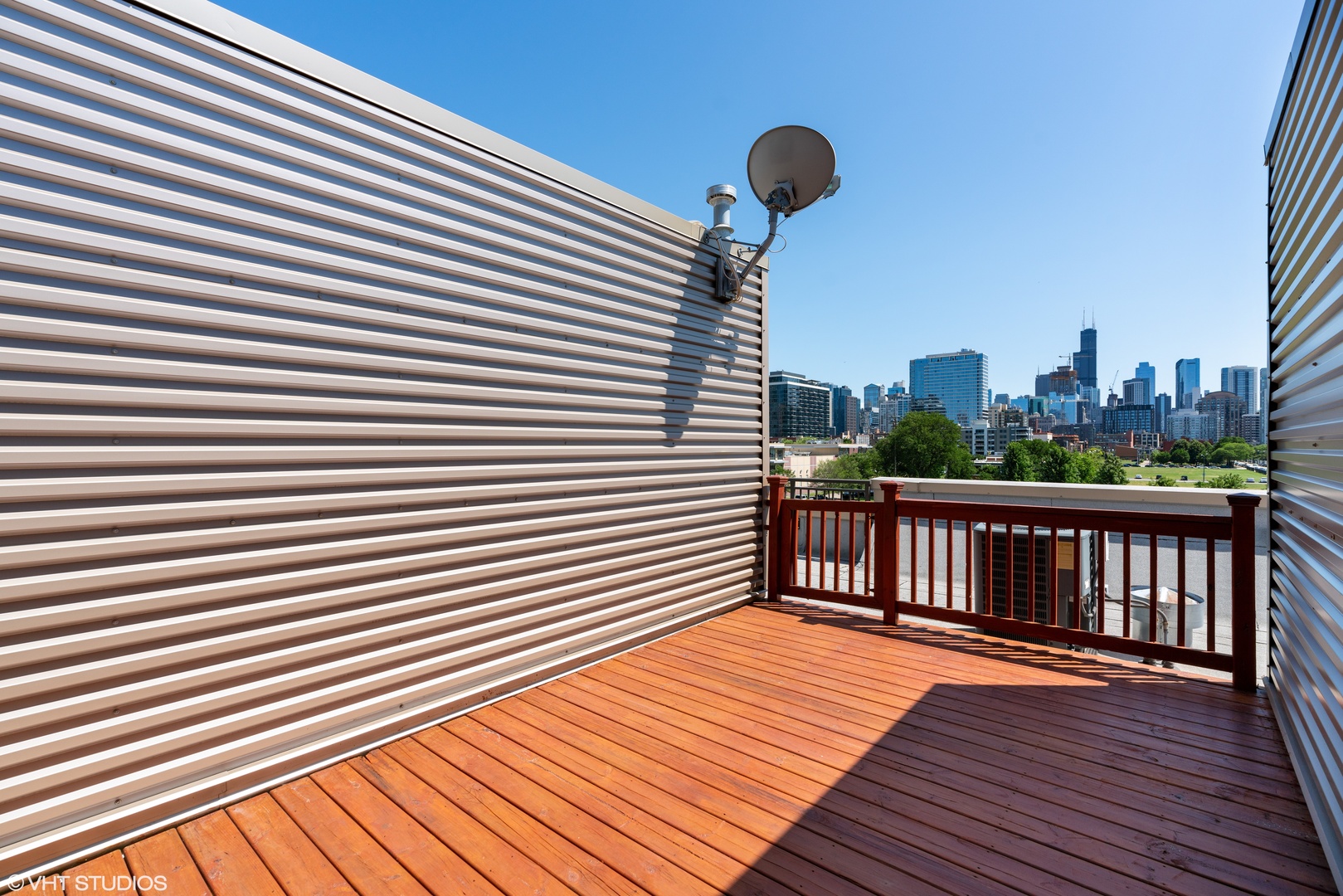 434 West Elm Street Chicago, IL 60610 - Photo 13 of 18 a view of a balcony with wooden floor