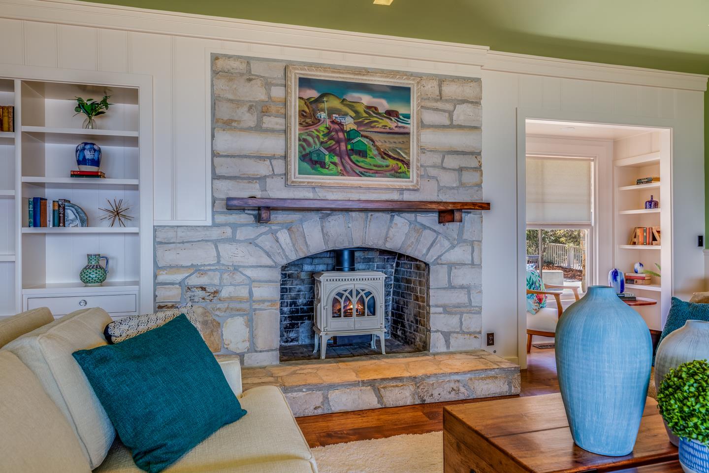 28 Cresta Way La Selva Beach, CA 95076 - Photo 13 of 39 a living room with furniture and a fireplace