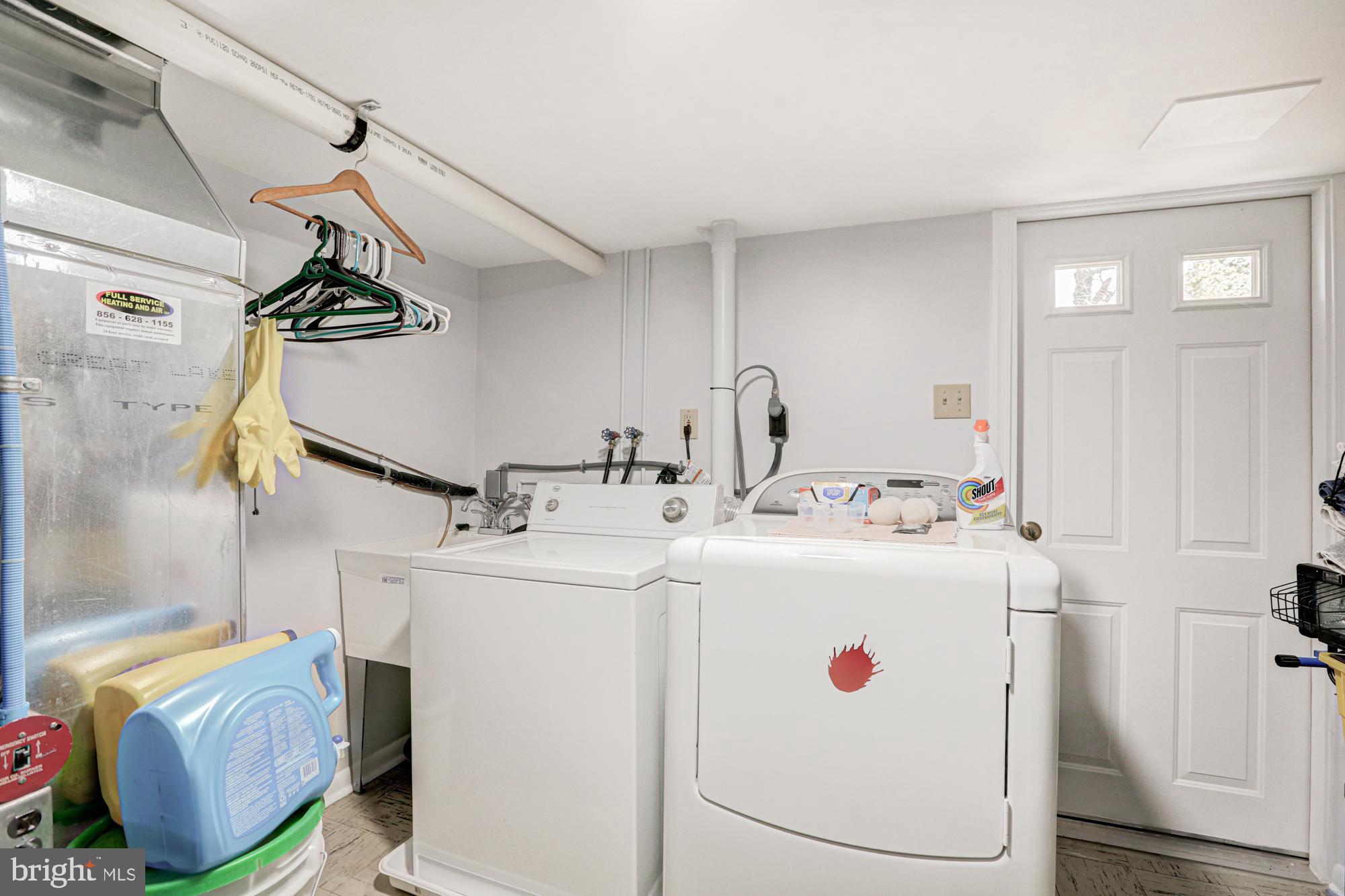 4 Old Forge Road Pennsville, NJ 08070 - Photo 49 of 61 a utility room with dryer and washer