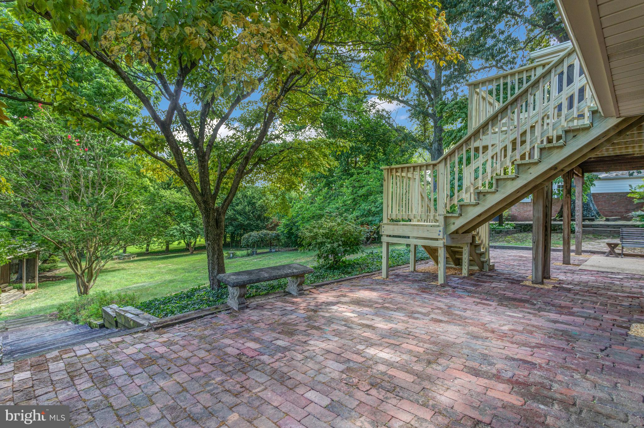 8305 Accotink Road Lorton, VA 22079 - Photo 54 of 73 Stairs to backyard from upper deck