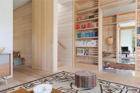 a front view of a house with outdoor space