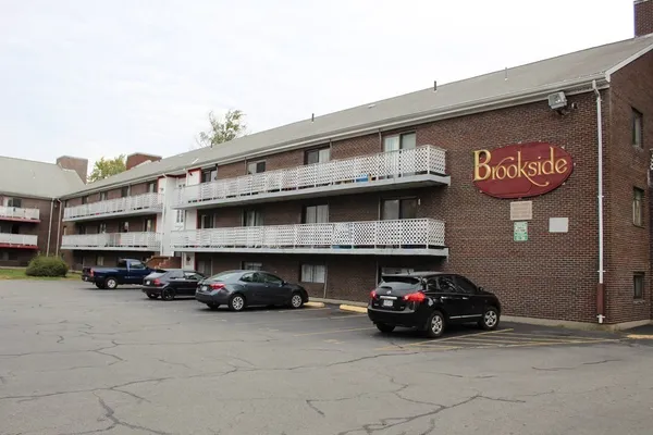 a car parked in front of a building