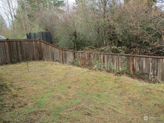 a backyard of a house