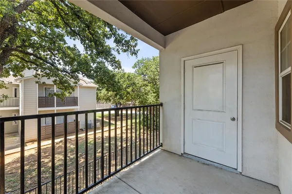 a view of a balcony