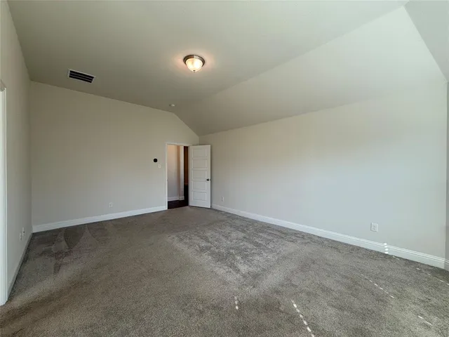 an empty room with an entryway