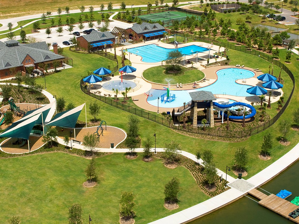 10726 Rattlebox Court Cypress, TX 77433 - Photo 34 of 36 an aerial view of residential houses with outdoor space