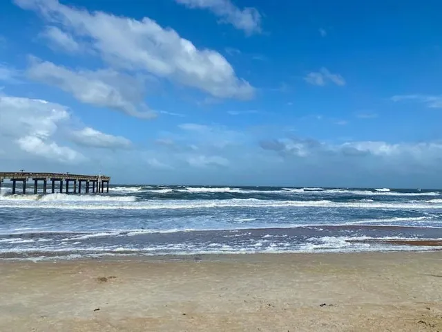 a view of an ocean from a balcony