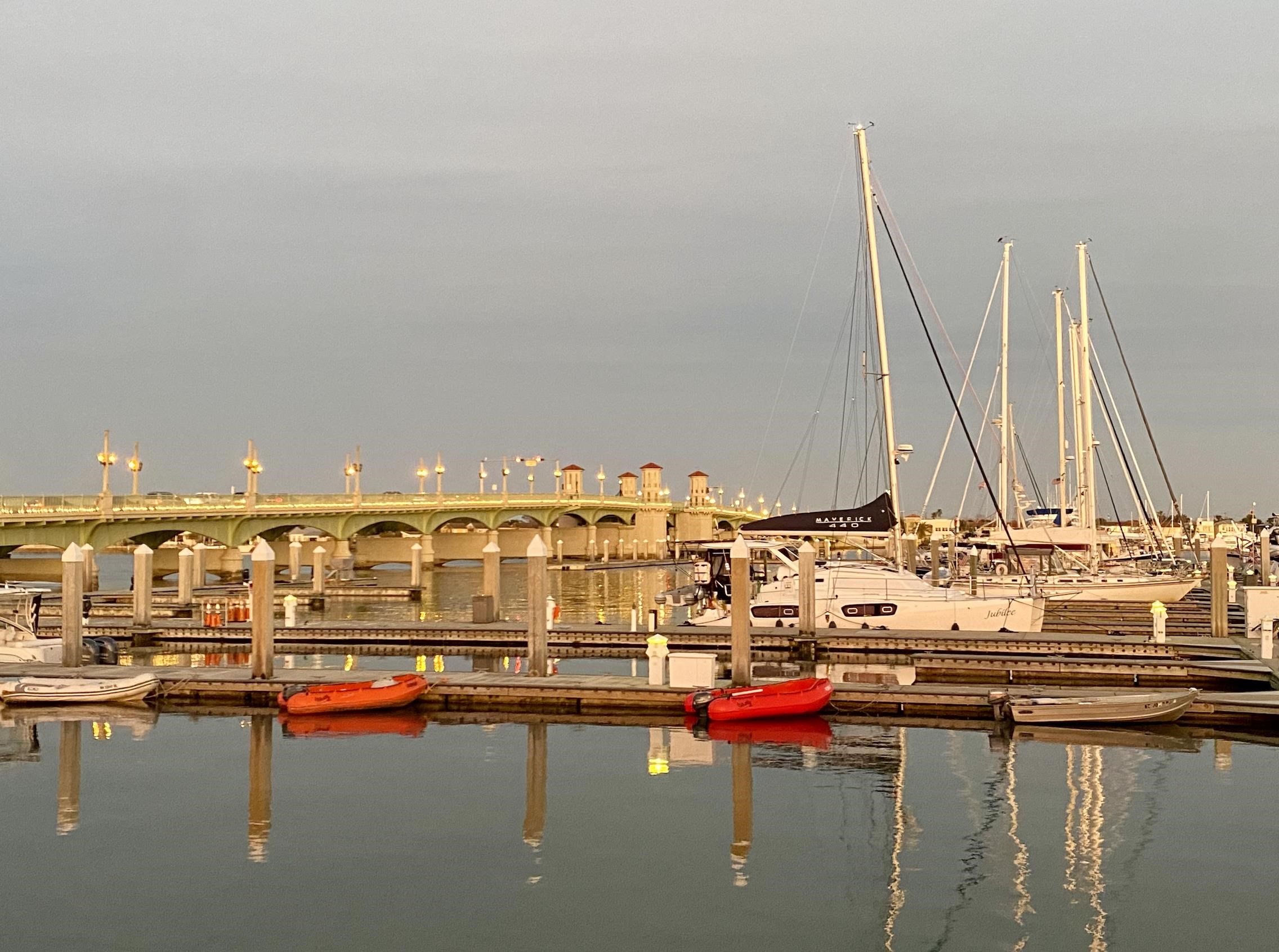 489 Ridgeway Road St. Augustine, FL 32080 - Photo 20 of 20 a view of ocean with boats and trees
