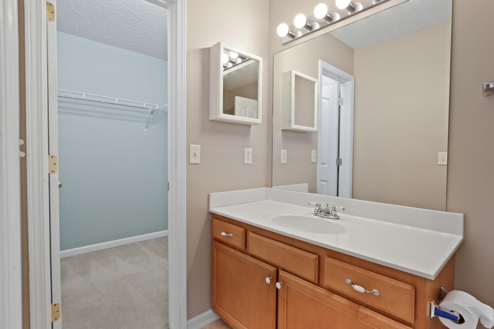 245 Shoshone Place Murfreesboro, TN 37128 - Photo 11 of 23 a bathroom with a sink and a mirror