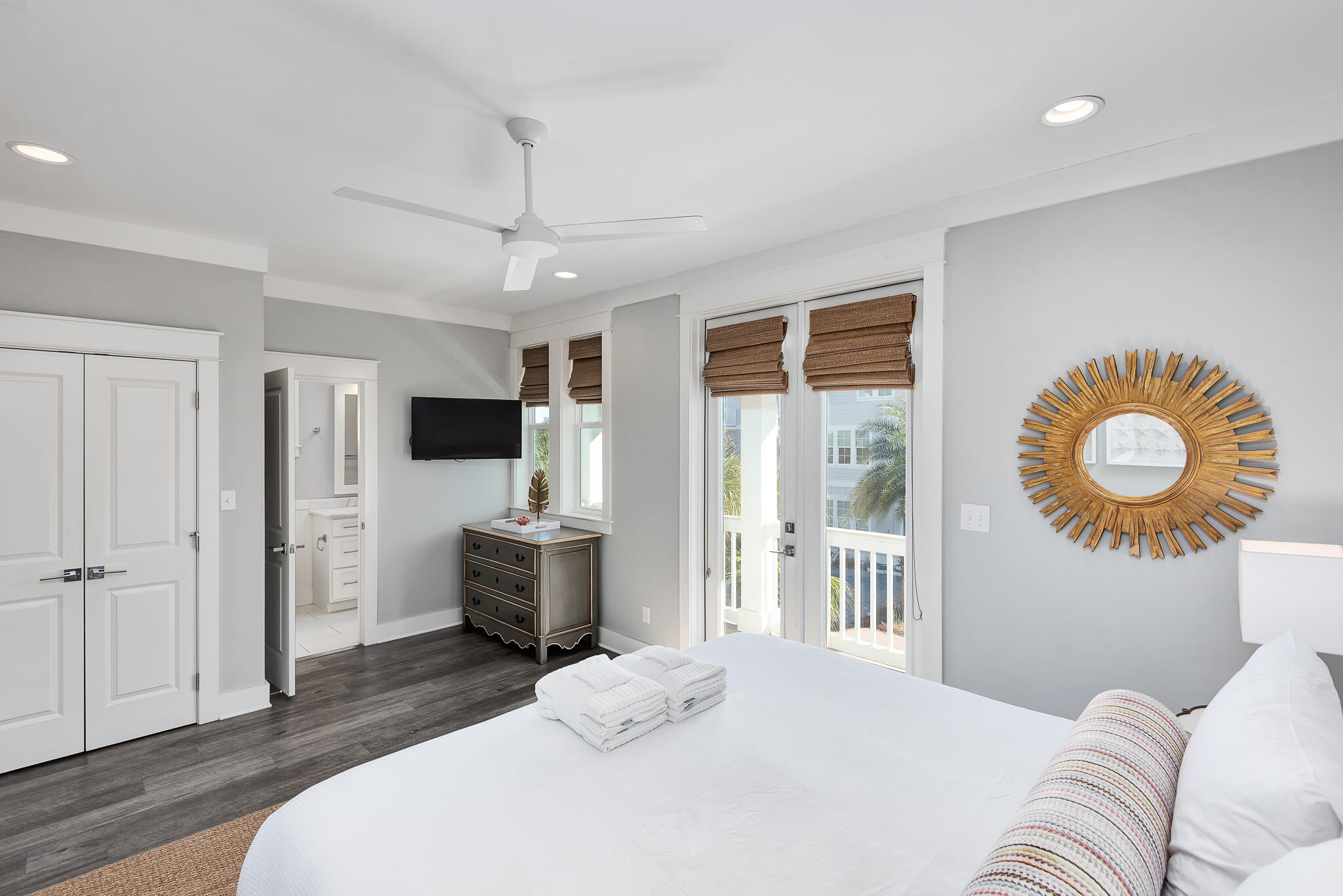 110 Surfer Lane Inlet Beach, FL 32461 - Photo 31 of 55 a bedroom with a bed and a window