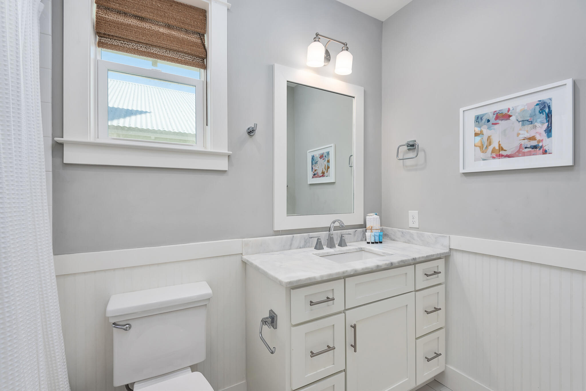 110 Surfer Lane Inlet Beach, FL 32461 - Photo 32 of 55 a bathroom with a sink vanity and toilet