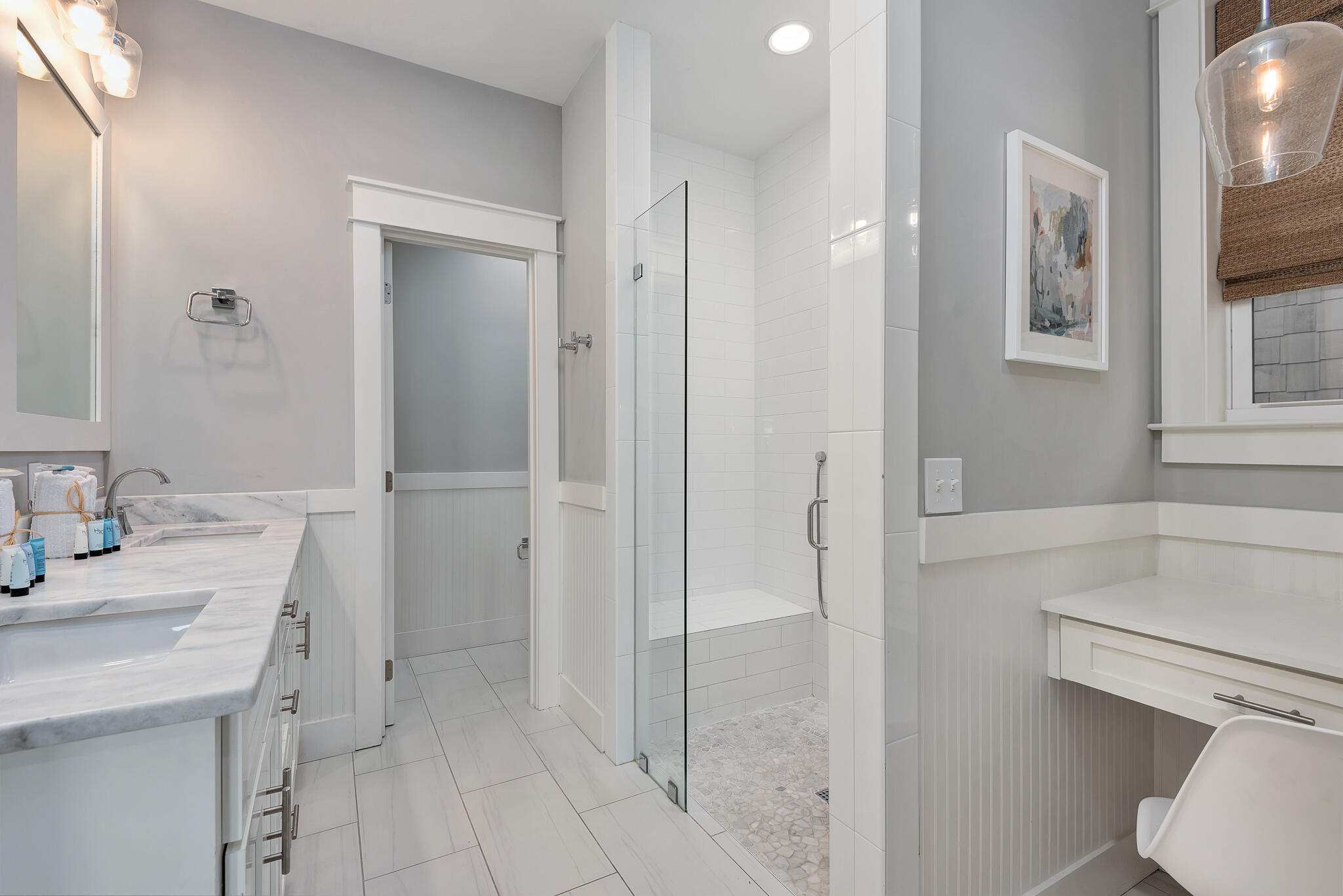 110 Surfer Lane Inlet Beach, FL 32461 - Photo 41 of 55 a bathroom with a sink and a mirror