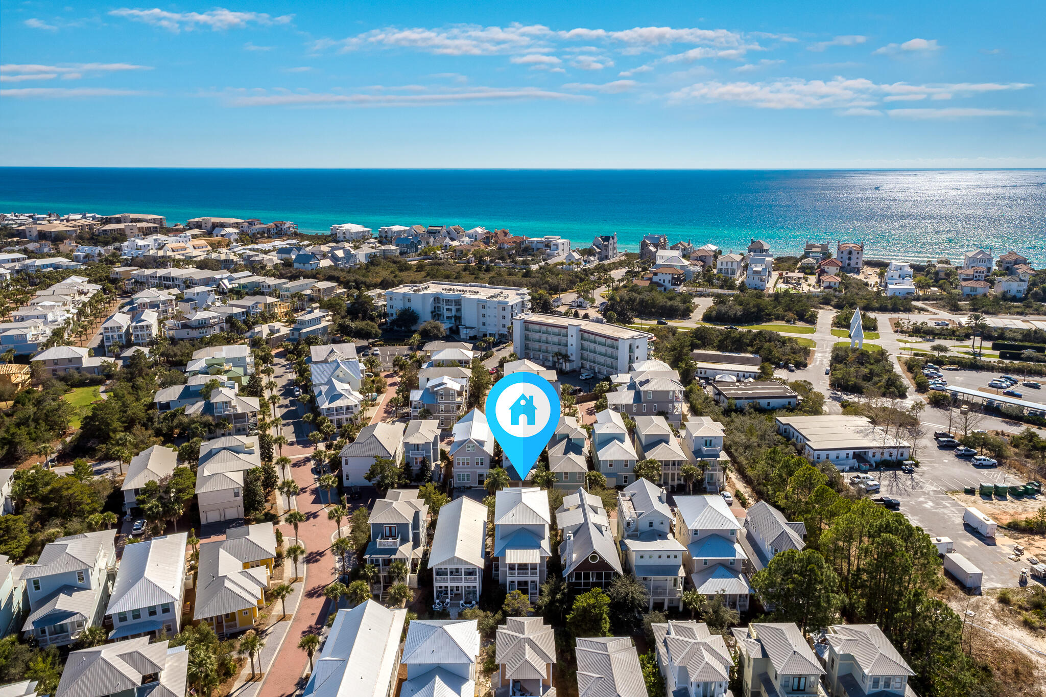 110 Surfer Lane Inlet Beach, FL 32461 - Photo 49 of 55 a view of a city with an ocean