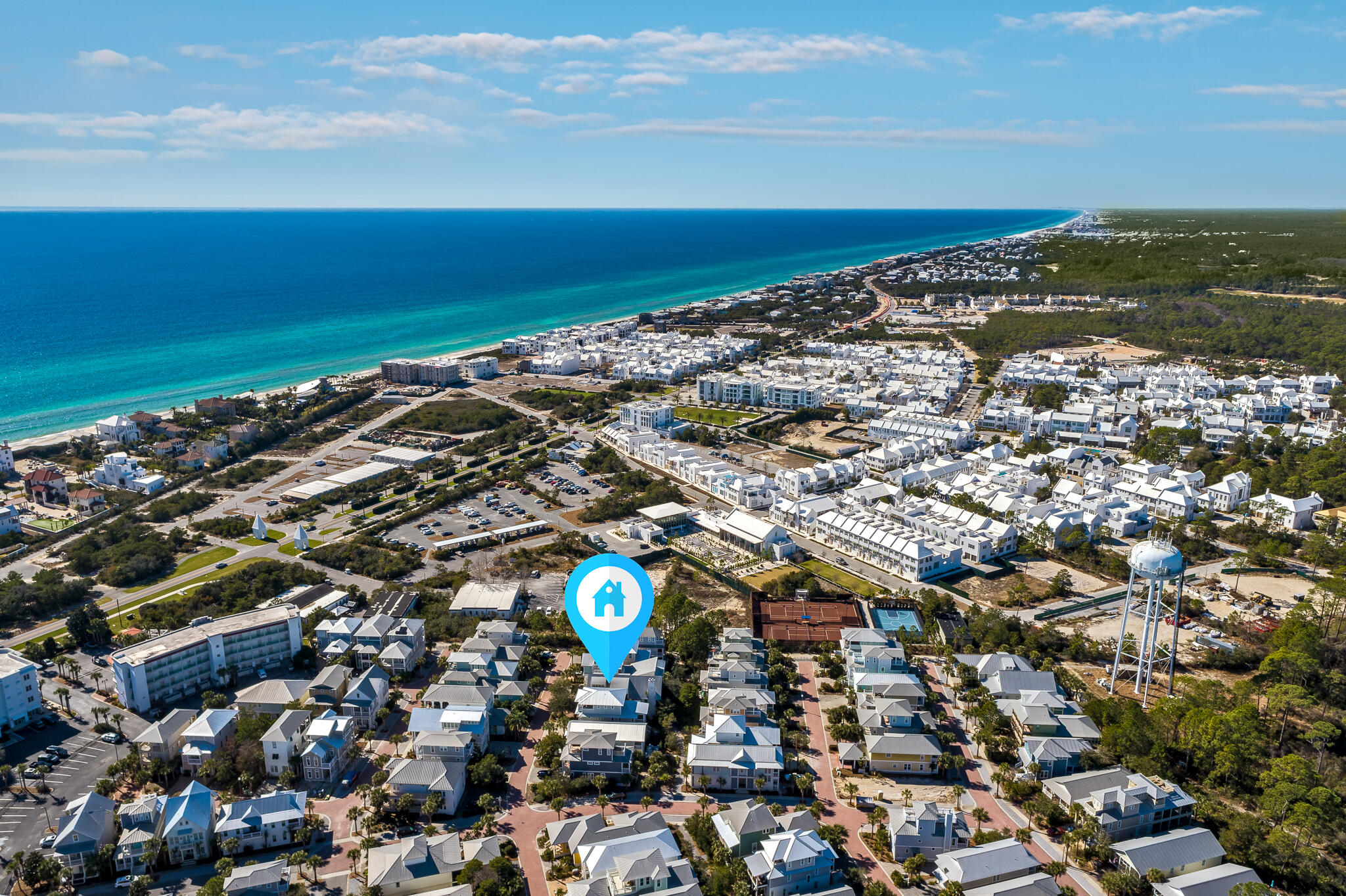 110 Surfer Lane Inlet Beach, FL 32461 - Photo 51 of 55 an aerial view of beach and ocean