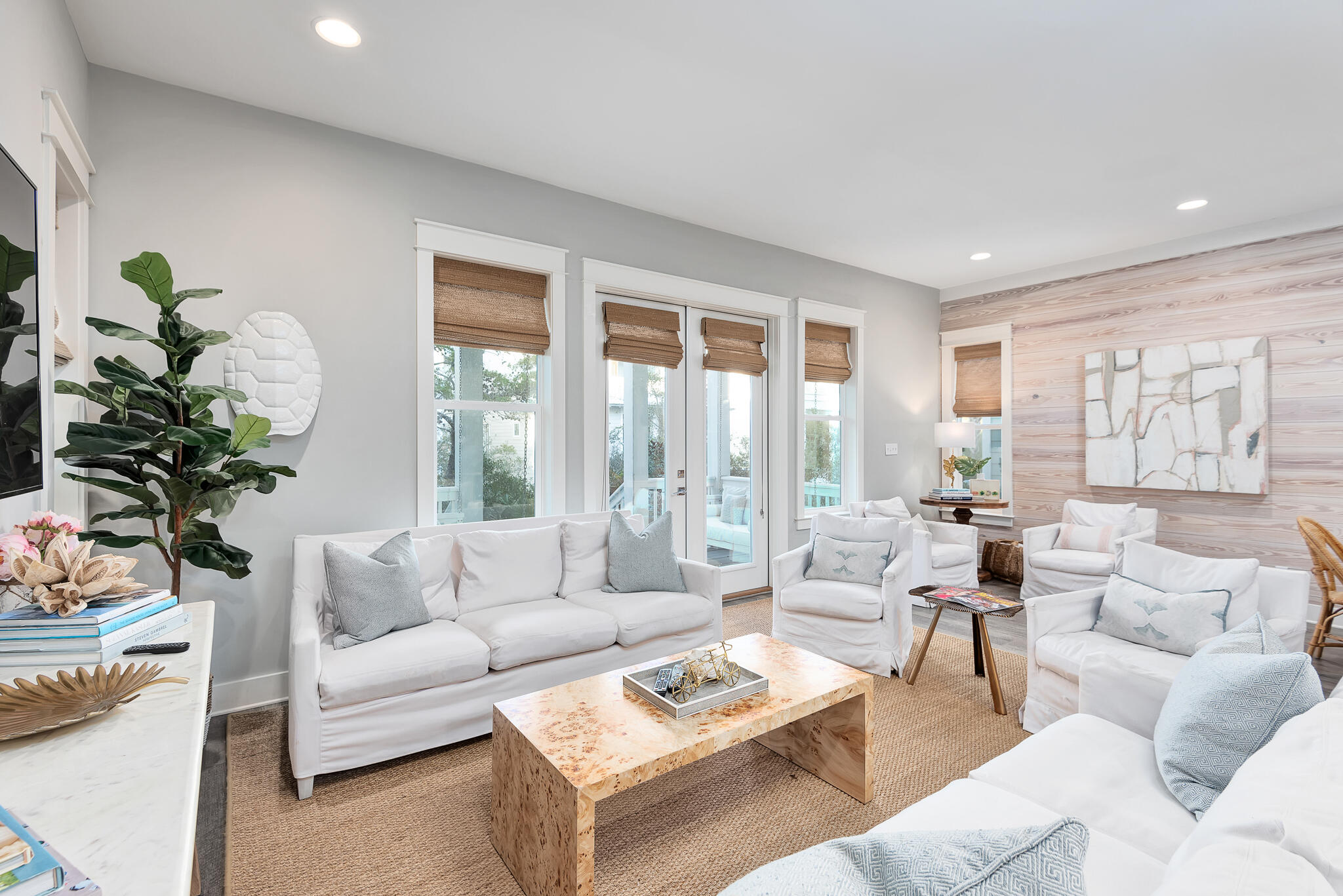 110 Surfer Lane Inlet Beach, FL 32461 - Photo 9 of 55 a living room with furniture potted plant and a large window