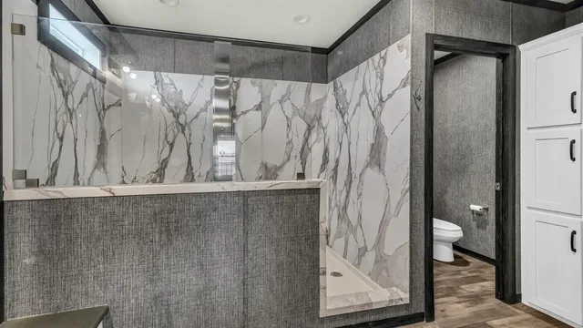 a view of a walk in closet