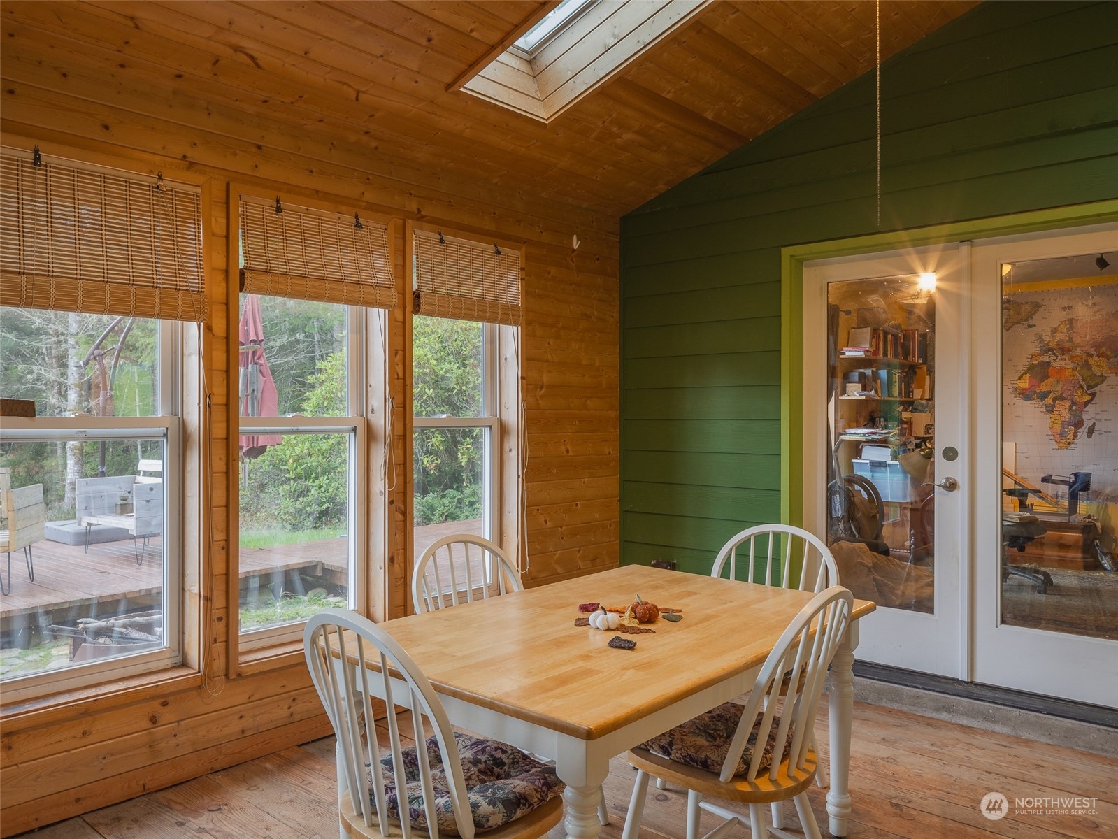 1395 Little Quil Road Quilcene, WA 98376 - Photo 13 of 39 a view of a dining room with furniture window and outside view