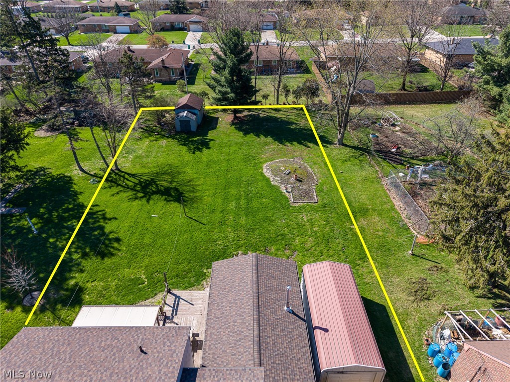 490 Mapleview Drive Seven Hills, OH 44131 - Photo 47 of 50 Aerial view of residential area featuring property boundaries highlighted