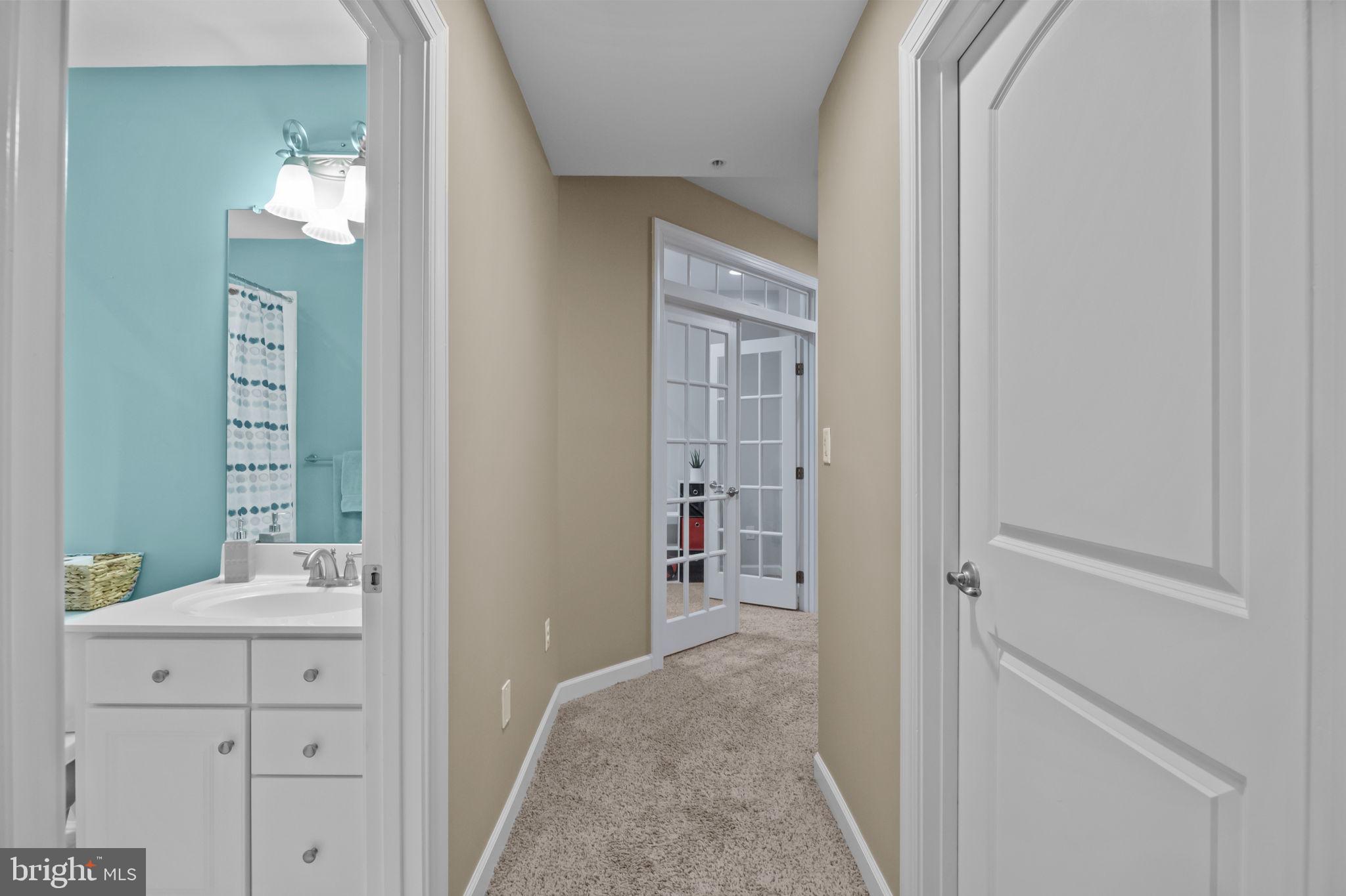 3745 William Daves Road Doylestown, PA 18902 - Photo 34 of 41 Basement Bathroom & Hallway
