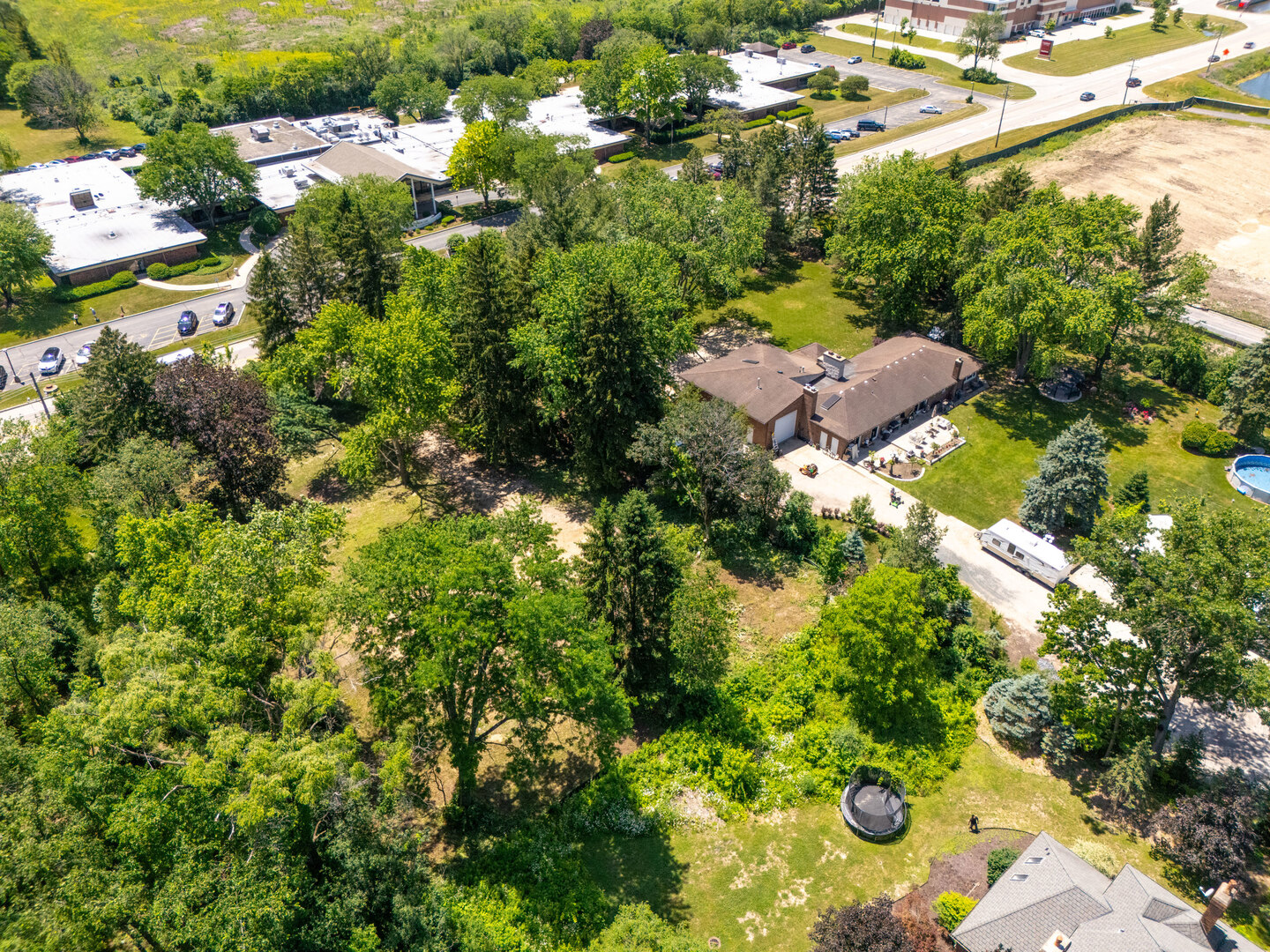 3680 Deerfield Road Riverwoods, IL 60015 - Photo 14 of 16 an aerial view of a residential houses with yard
