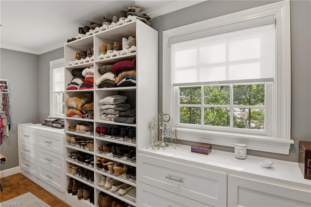2862 Robinhood Road Winston-Salem, NC 27106 - Photo 23 of 50 Primary walk-in closet with Built-in Drawers