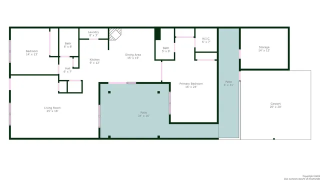 a picture of a floor plan