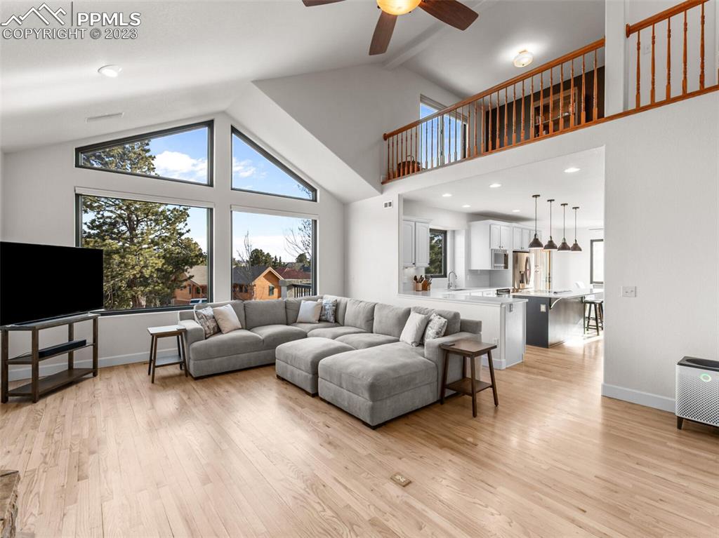133 Matthew Road Divide, CO 80814 - Photo 9 of 37 a living room with furniture and a flat screen tv