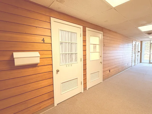 a view of a closet area