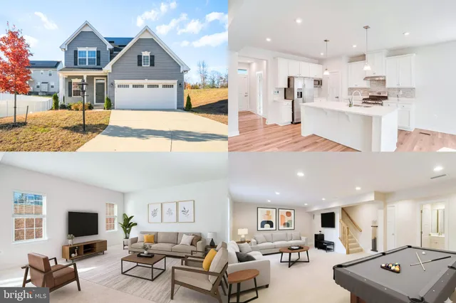 a living room with furniture a flat screen tv and kitchen view