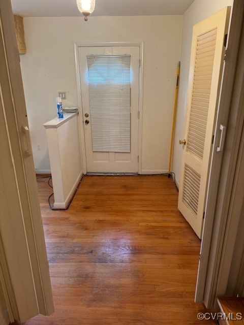 7707 Anoka Road Henrico, VA 23229 - Photo 15 of 21 Updated doorway with light hardwood / wood-style