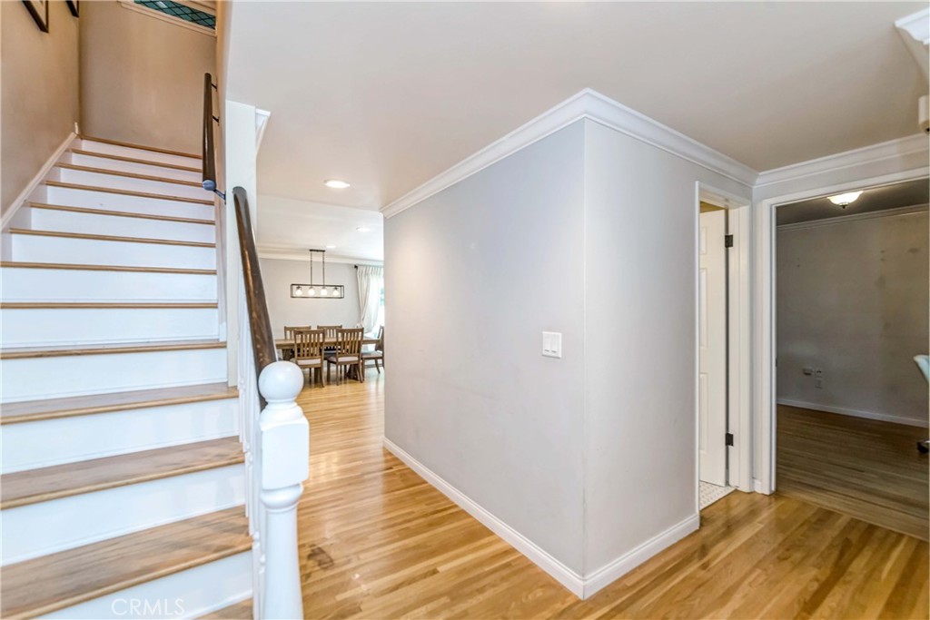 2175 Calavera Place Fullerton, CA 92833 - Photo 17 of 51 a view of entryway and hall with wooden floor