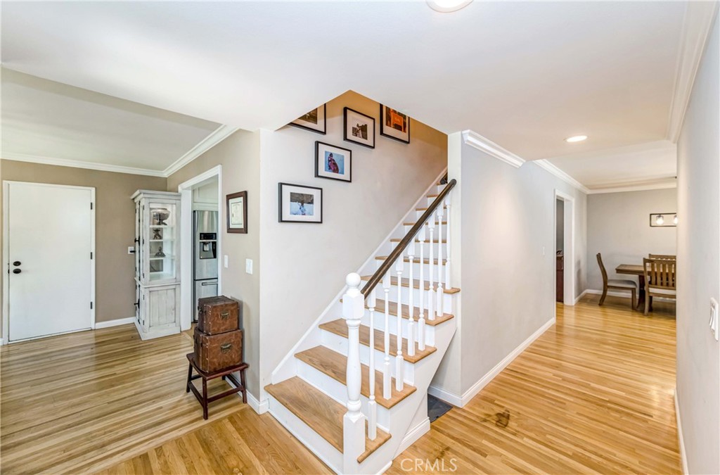 2175 Calavera Place Fullerton, CA 92833 - Photo 4 of 51 a view of entryway and hall with wooden floor