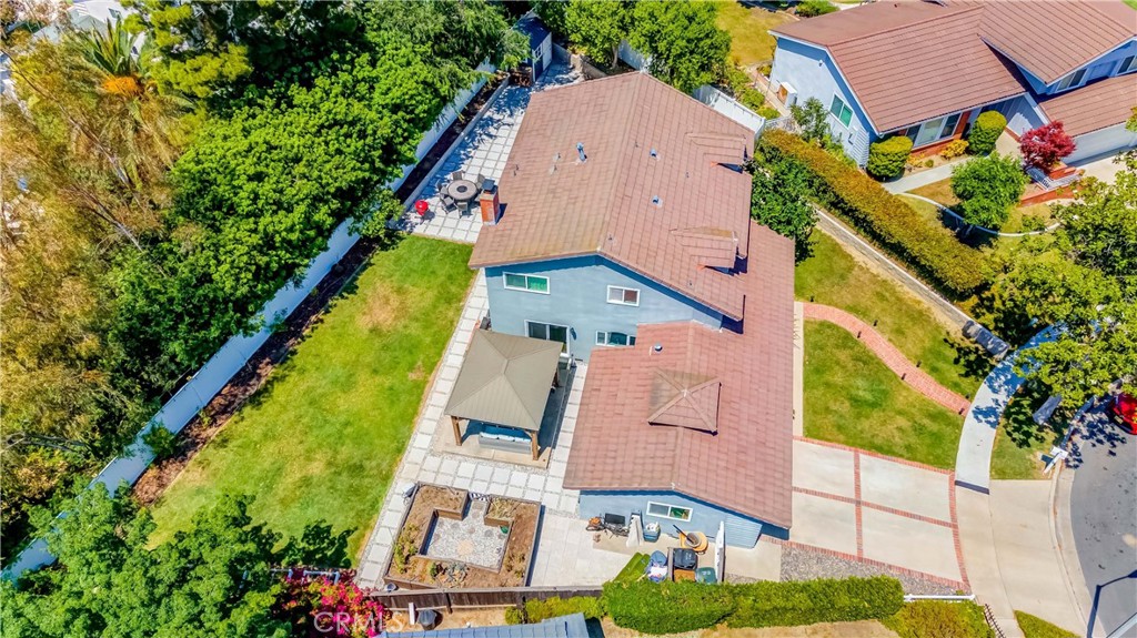 2175 Calavera Place Fullerton, CA 92833 - Photo 48 of 51 an aerial view of house with yard