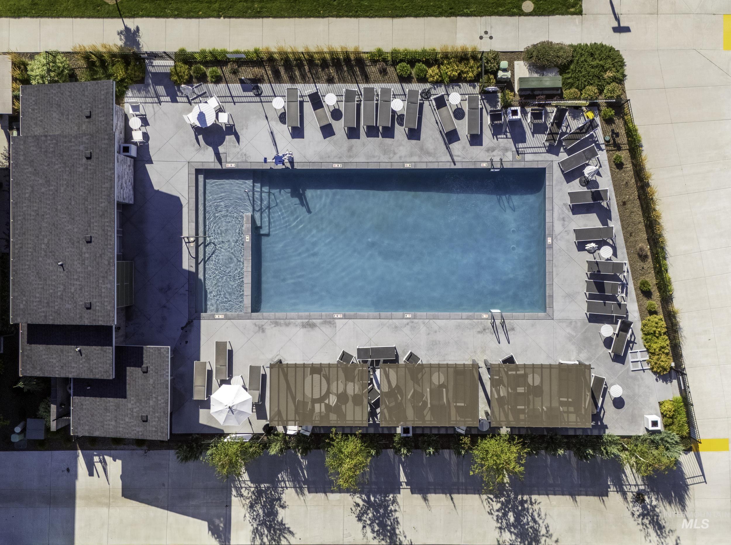 4340 East Haystack Street, Unit 307 Boise, ID 83716 - Photo 24 of 50 Aerial view of a pool area