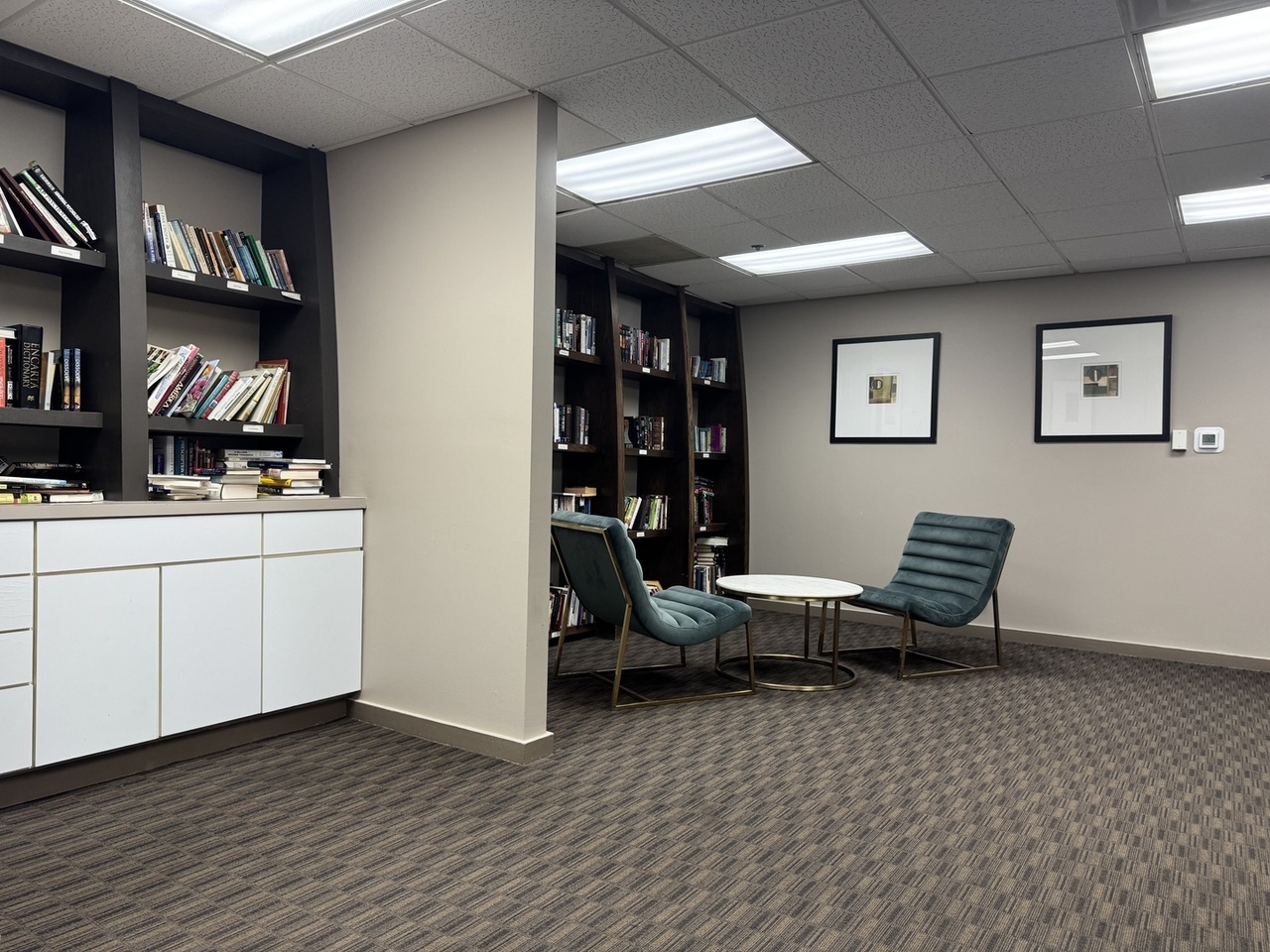 5320 North Sheridan Road, Unit 407 Chicago, IL 60640 - Photo 25 of 26 a living room with furniture and a book shelf