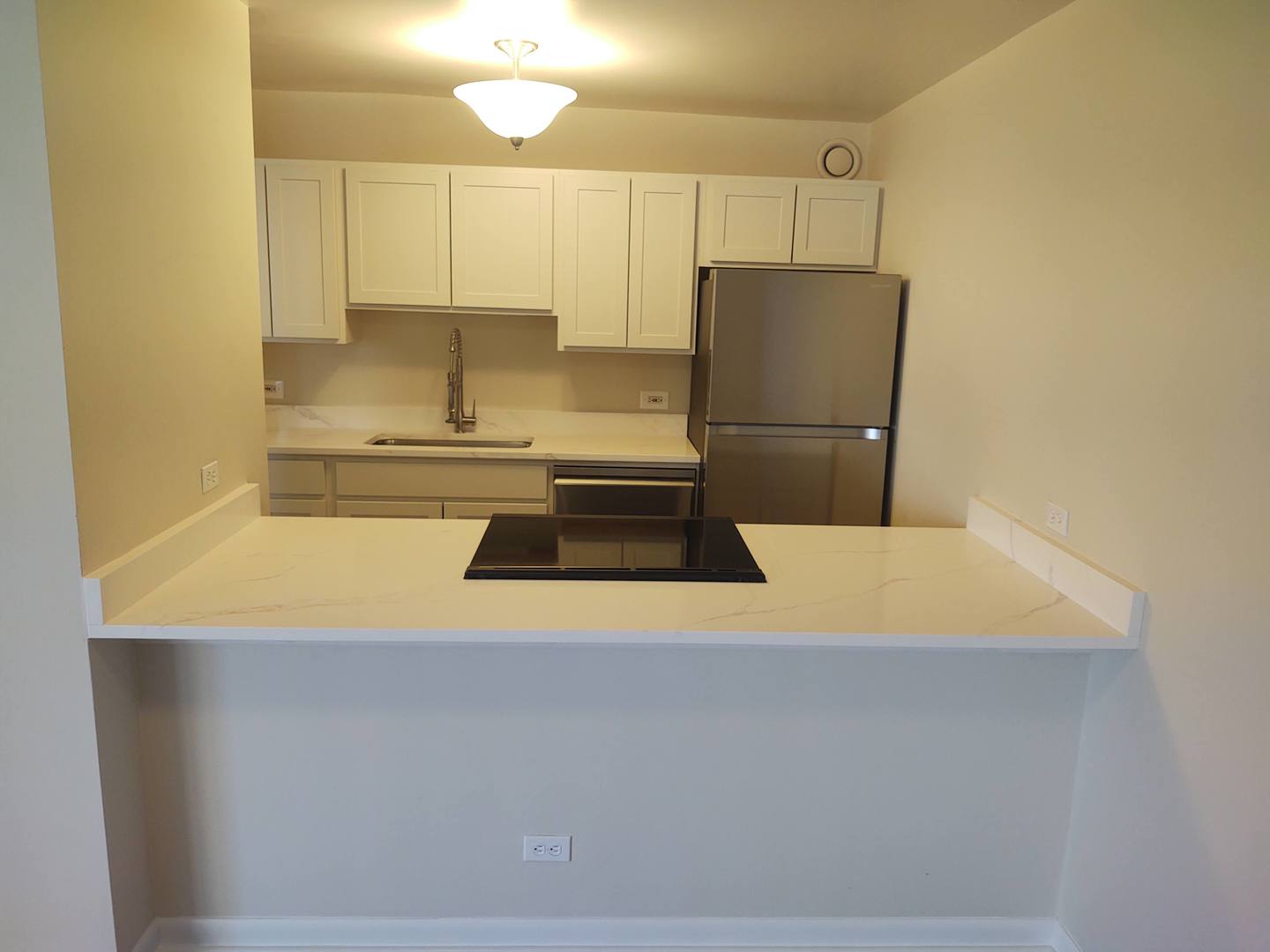 5320 North Sheridan Road, Unit 407 Chicago, IL 60640 - Photo 9 of 26 a kitchen with a sink a stove and refrigerator