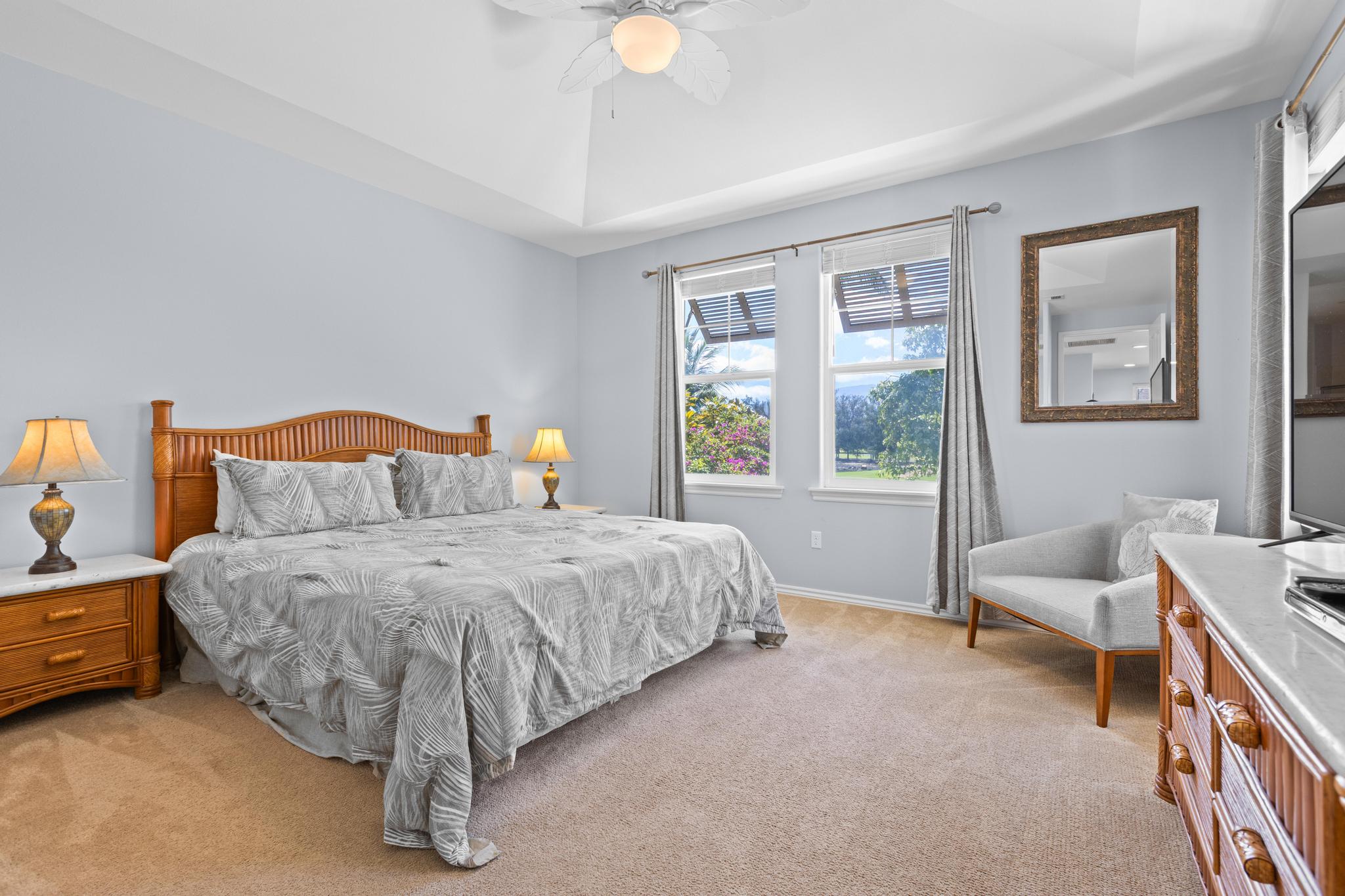 69-200 Pohakulana Place, Unit C4 Waikoloa, HI 96738 - Photo 13 of 30 a bedroom with a bed and a window