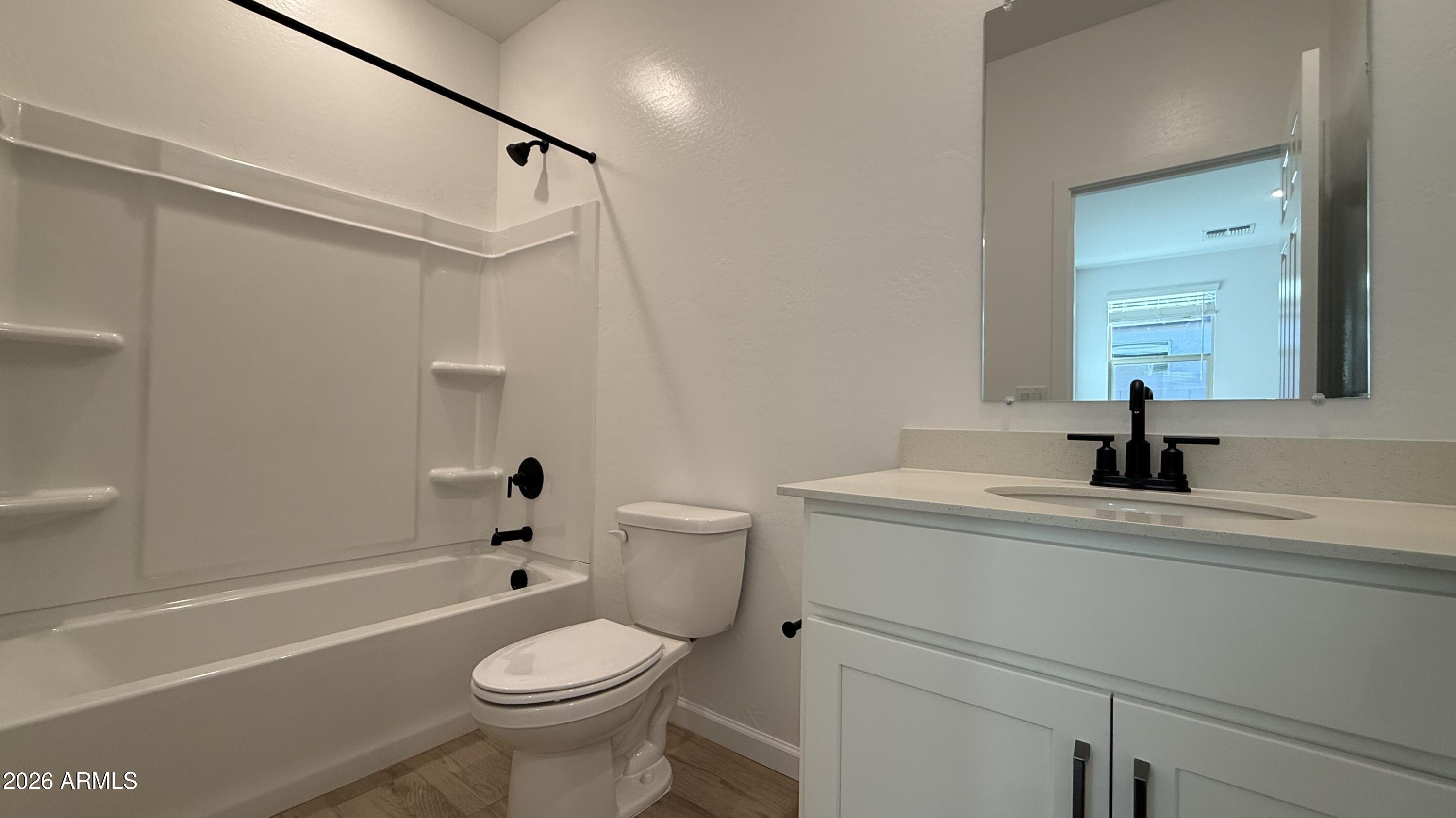 46818 West Old Timer Road Maricopa, AZ 85139 - Photo 24 of 34 a bathroom with a sink a toilet and a bathtub