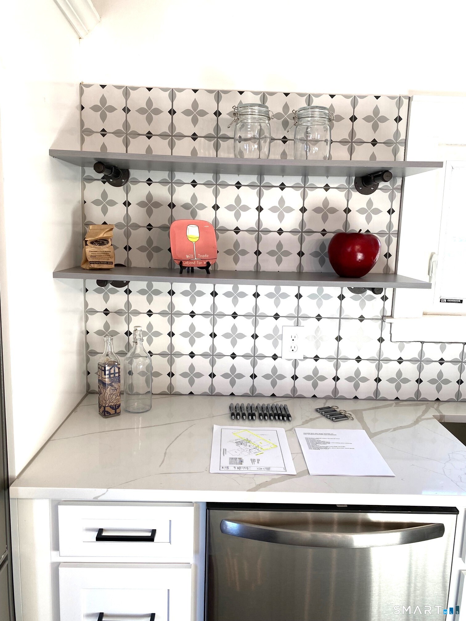 166 Saw Mill Road West Haven, CT 06516 - Photo 11 of 46 Custom built open-shelves